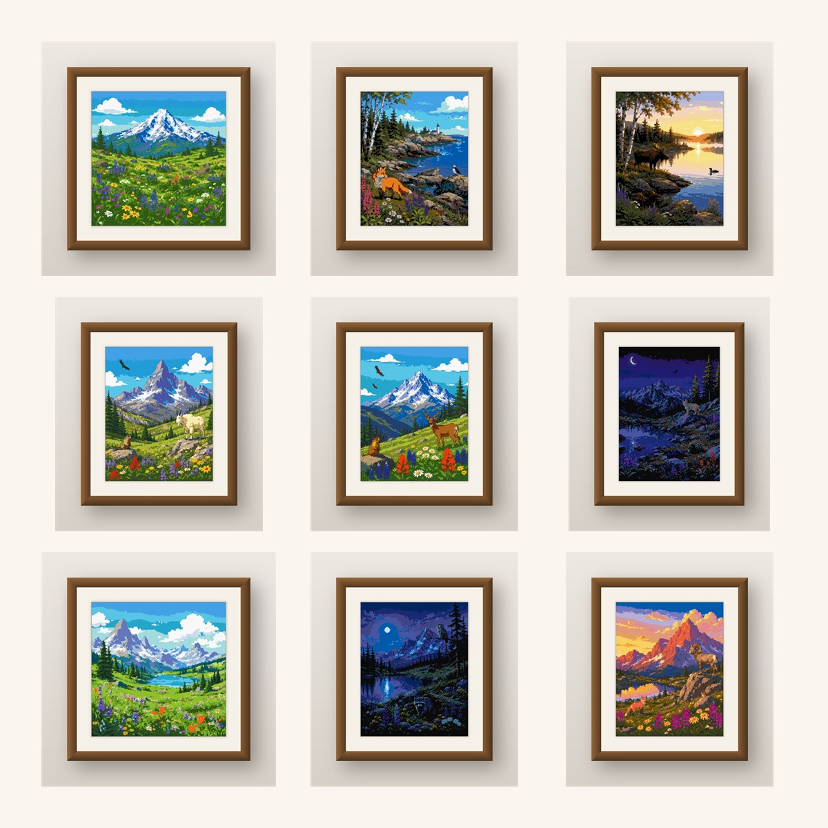 Mountains and Lakes — Complete Bundle
