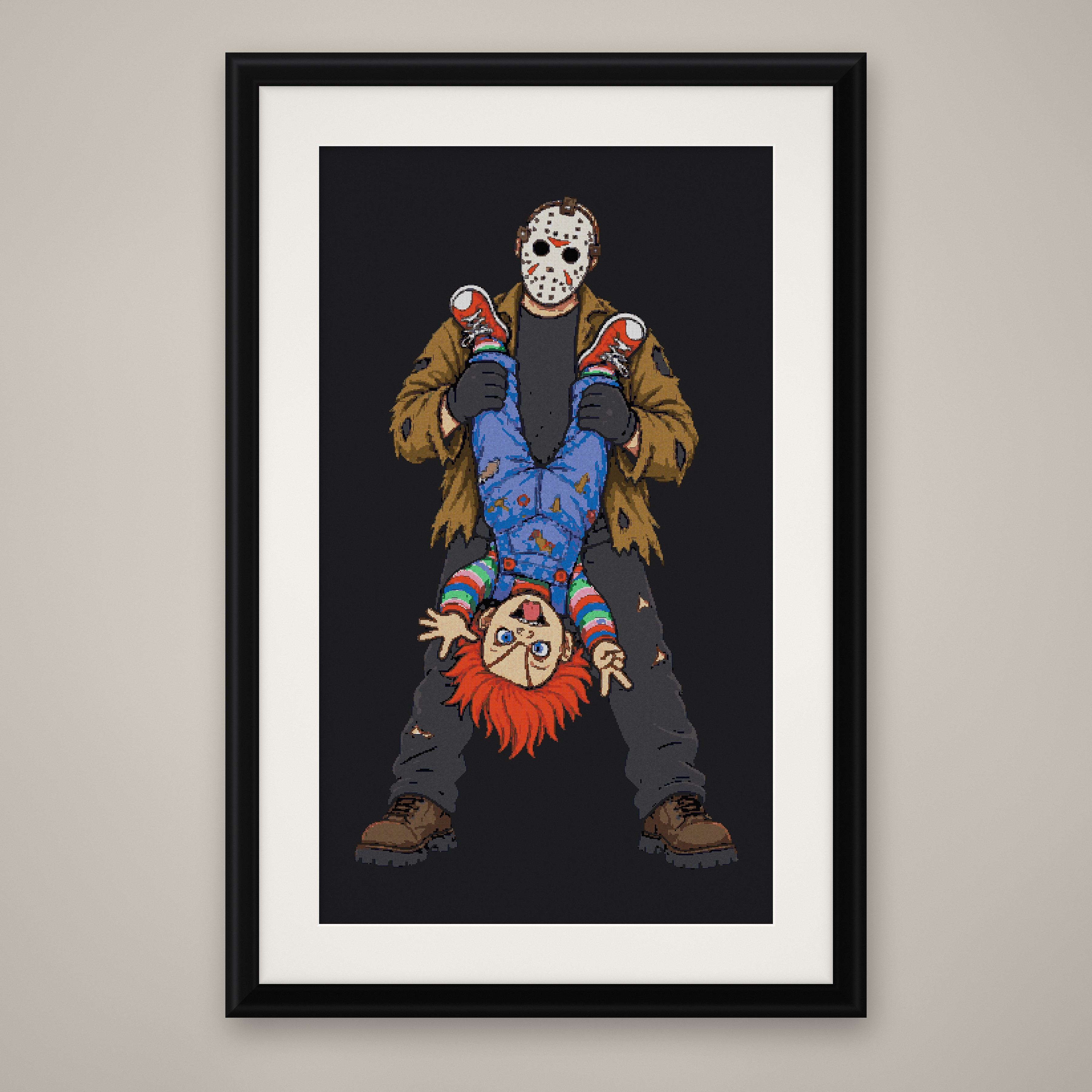 Killer Doll Cross Stitch Pattern, Horror Movie Villains PDF